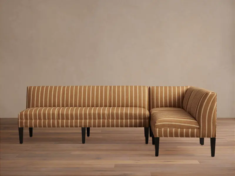 Eaton Built-In Banquette Seating With Upholstered Backrest 1