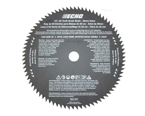 Echo 10-Inch Brush Cutter Blade Compatible With Srm-410U Model 1