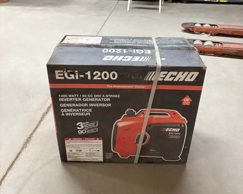 Echo Egi-1200 Compact Inverter Generator – 1200-Watt, 60Cc Recoil Start (Closeout) 1