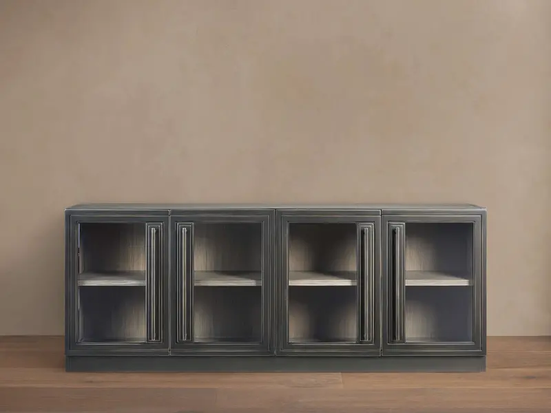 Factory-Inspired Industrial Media Console 1