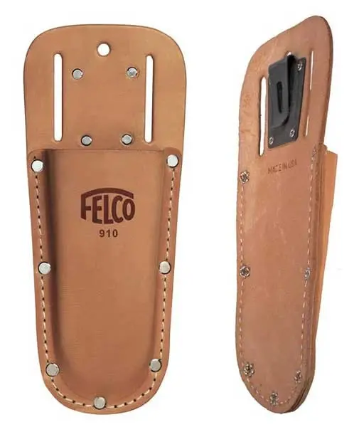 Felco 13919 Premium Leather Holster With Belt Loop And Snap Clip 1
