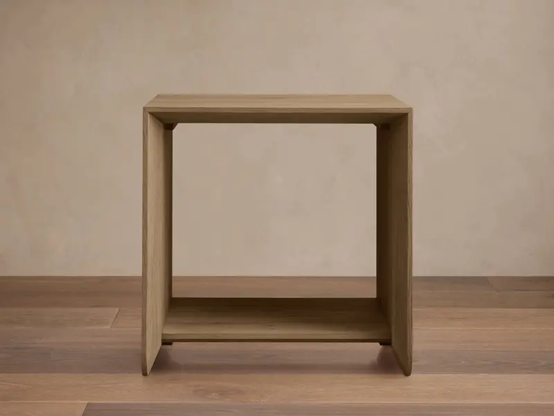 Felton Compact End Table In Honey Oak Finish 1