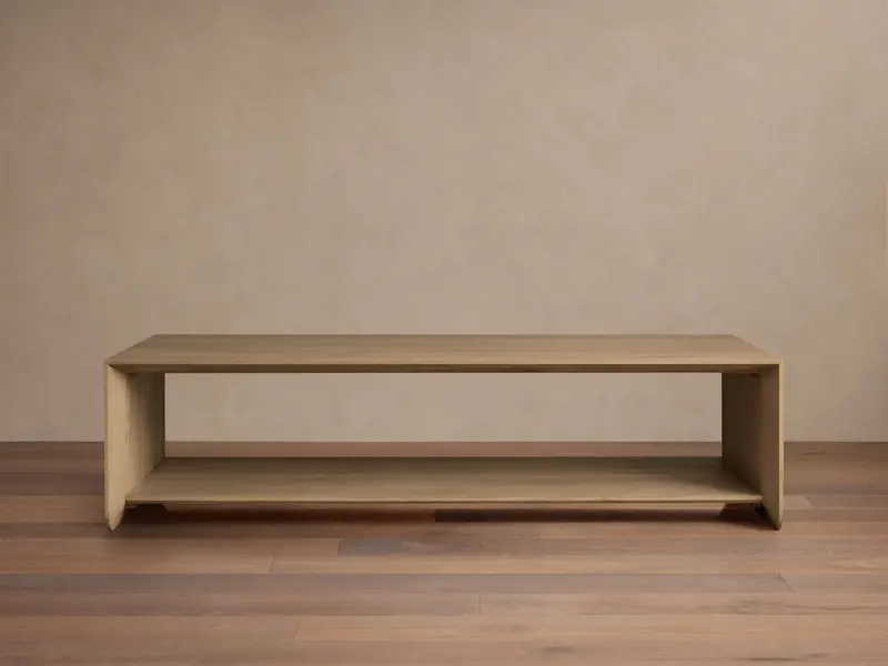 Felton Rectangular Coffee Table In Honey Wood Tone 1