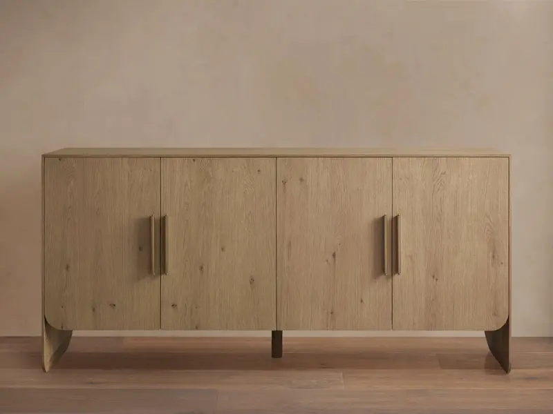 Felton Wood Sideboard With Storage 1