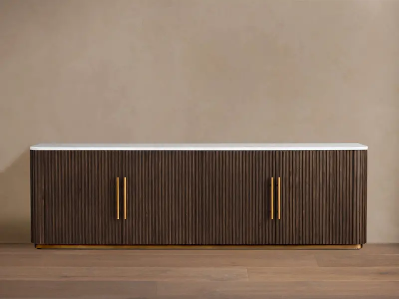Finnley Floating Media Console With Storage Cabinets 1