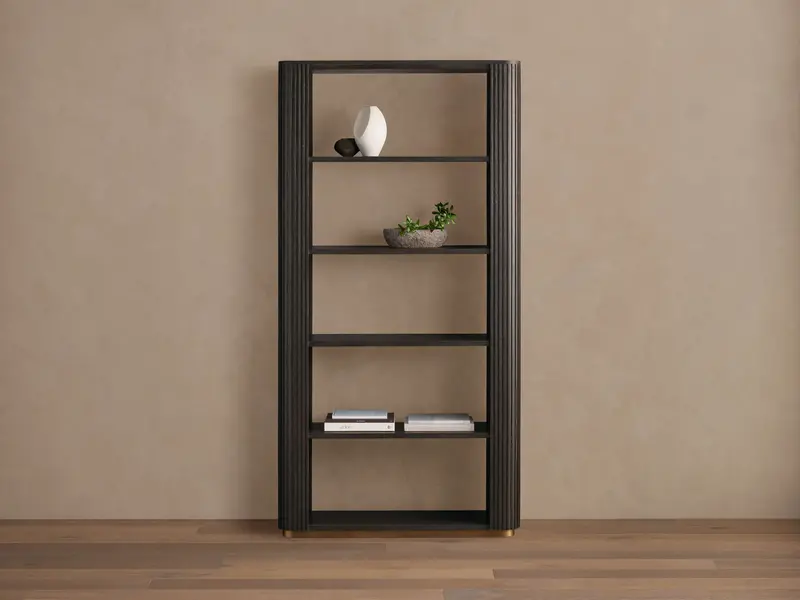 Finnley Open-Back Bookcase With Adjustable Shelves 1