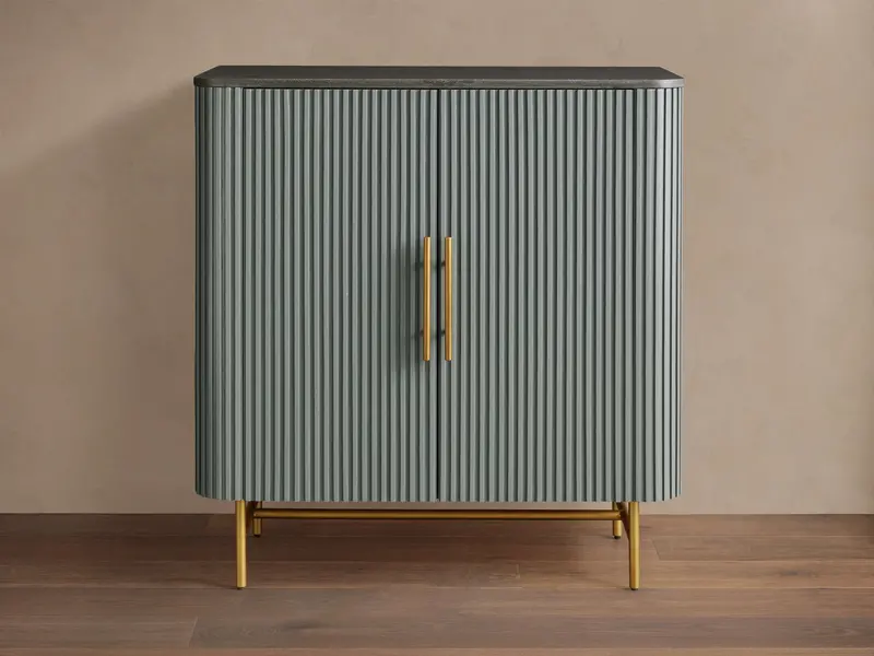Finnley Rustic Modern Bar Cabinet With Storage 1