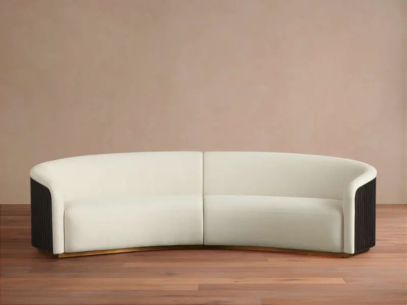 Finnley Two-Section Curved Sectional Sofa 1