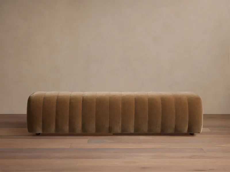 Fresno Channel-Stitched Upholstered Bench 1
