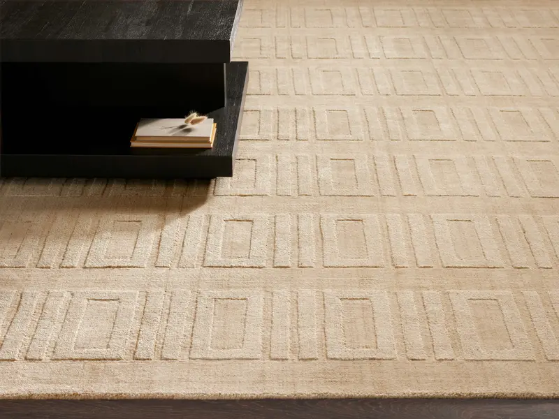 Geo Hand-Knotted Area Rug 1