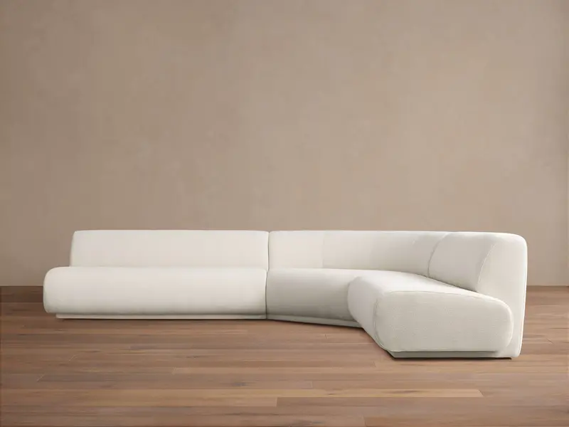 Gianni Armless Corner Sectional Sofa (Three-Piece) 1