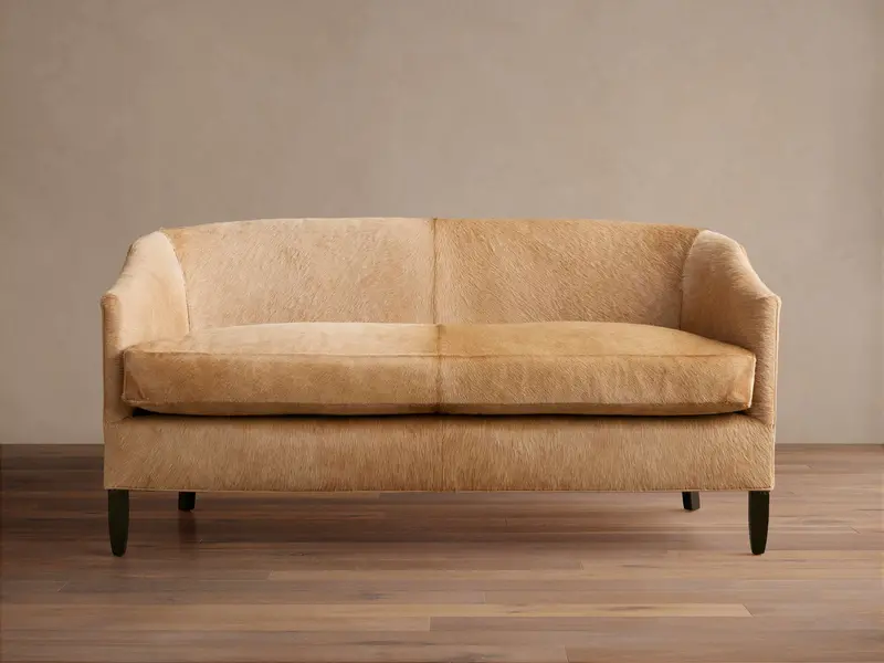 Giles Hair-On-Hide Accent Settee 1