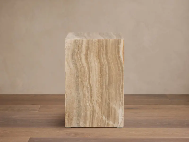 Grey Onyx Accent Stool 1