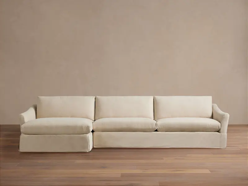 Helena Slipcover Chaise Sectional – Two-Piece Set 1