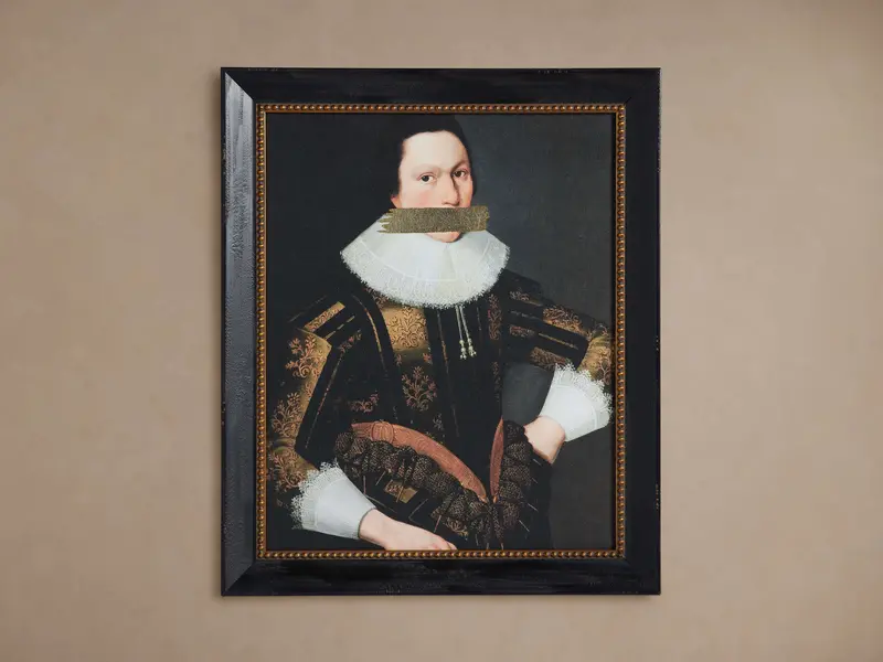 High Society Ii Framed Gallery Print – Sophisticated Portrait Series 1
