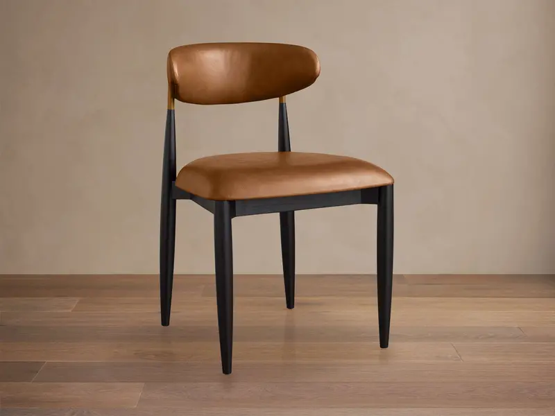 Jagger Faux Leather Dining Chair – Sleek Side Seat For Modern Tables 1