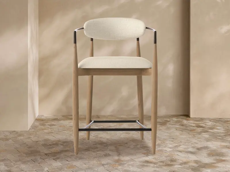 Jagger Outdoor Counter Height Bar Stool In Powder-Coated Metal 1