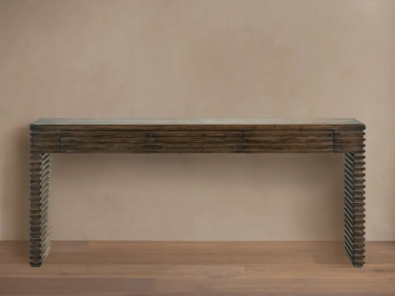 Kai Minimalist Wood Console Table 1