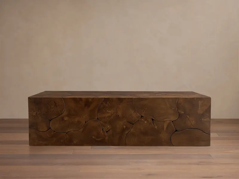 Kalmar Low Profile Coffee Table In Natural Finish 1