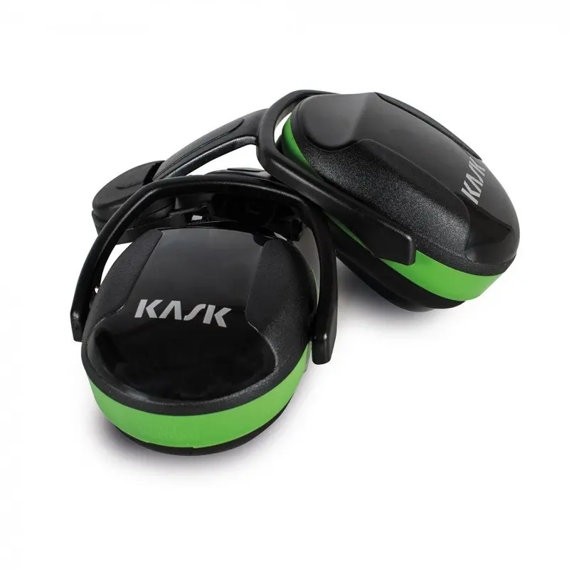 Kask Sc1 Helmet Earmuffs – Lime, Low-Noise Hearing Protection 1
