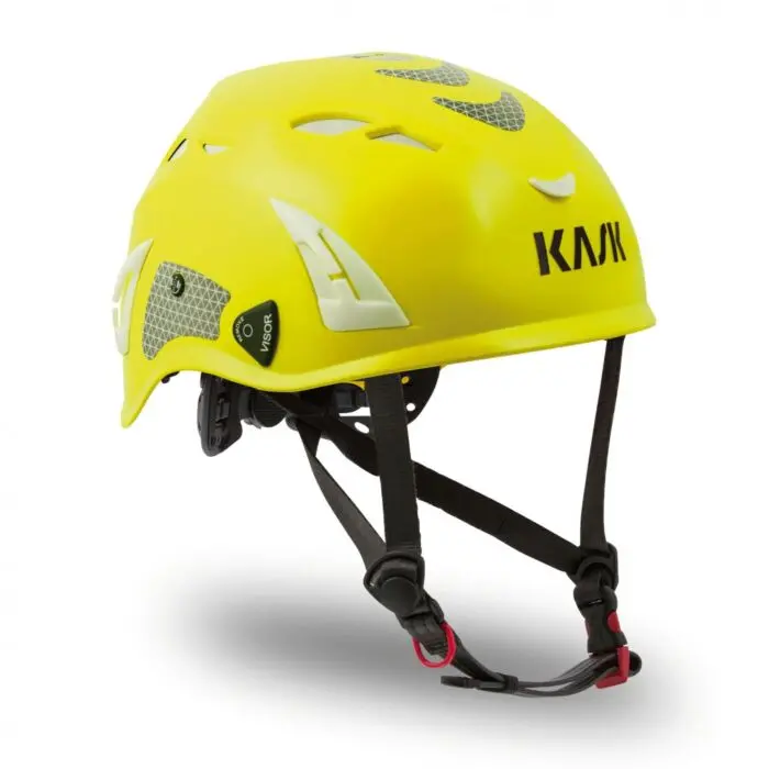 Kask Superplasma Hi-Vis Safety Helmet – Yellow, High-Visibility Design 1
