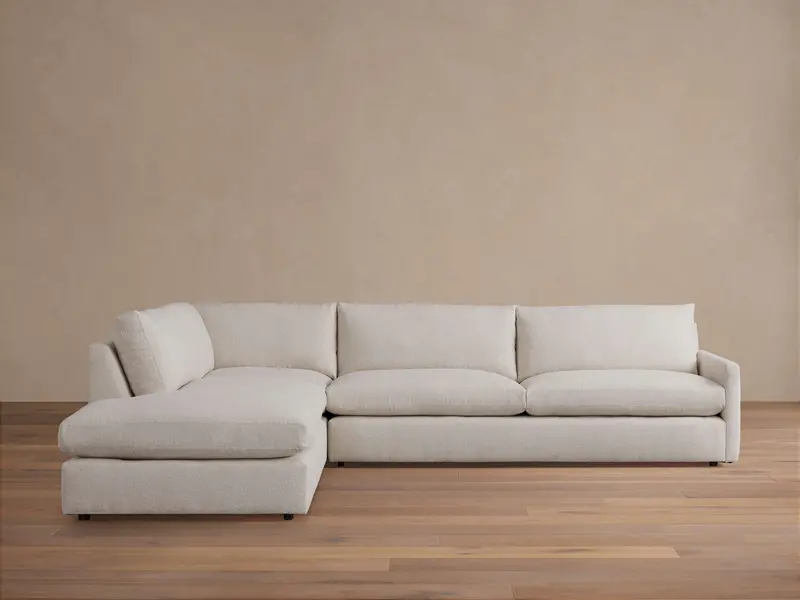 Kipton Bumper Sectional – Slim-Arm Three-Piece Modular Sofa 1