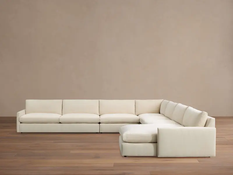 Kipton Slim-Arm Chaise Sectional – Five-Piece Configurable Set 1