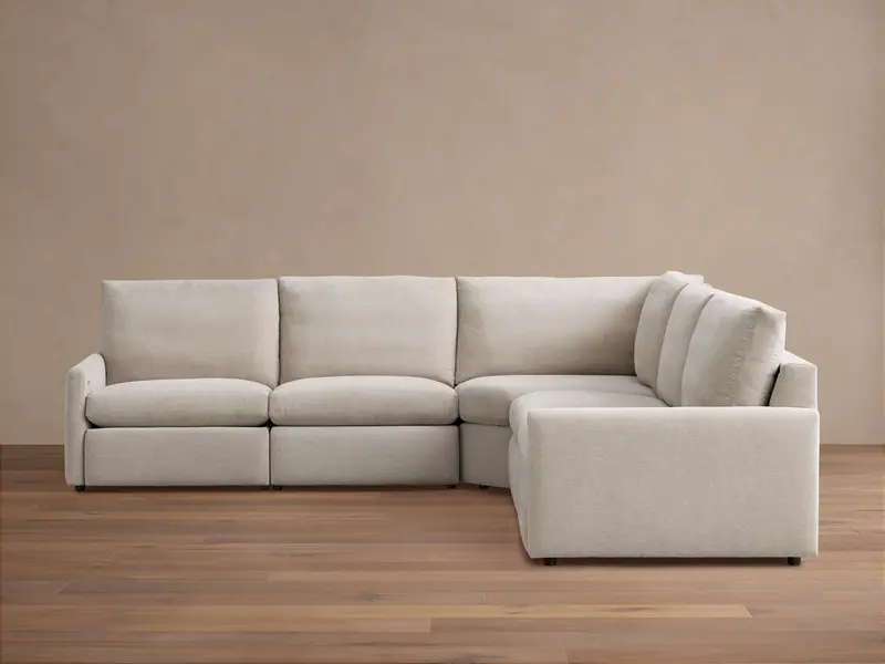 Kipton Slim-Arm Five-Piece Modular Motion Sectional 1