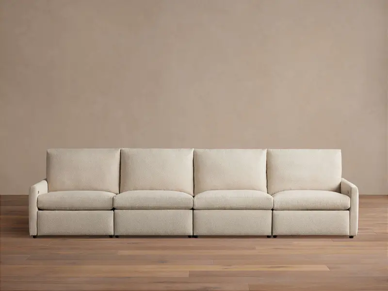 Kipton Slim-Arm Four-Piece Configurable Motion Sofa 1