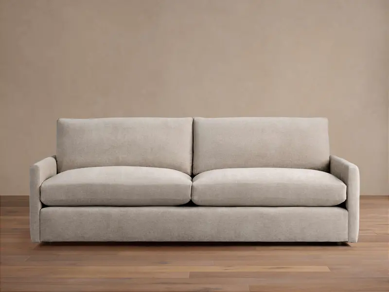 Kipton Slim-Arm Leather Sofa – Compact Two-Seater Configuration 1