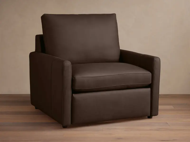 Kipton Slim-Arm Power Recliner In Premium Leather 1