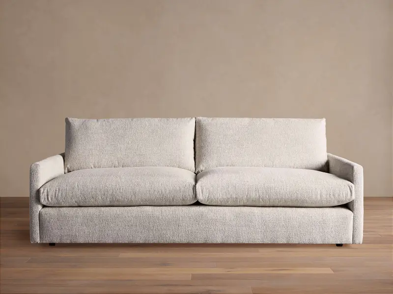 Kipton Slim-Arm Sofa In Plush Linen Fabric 1