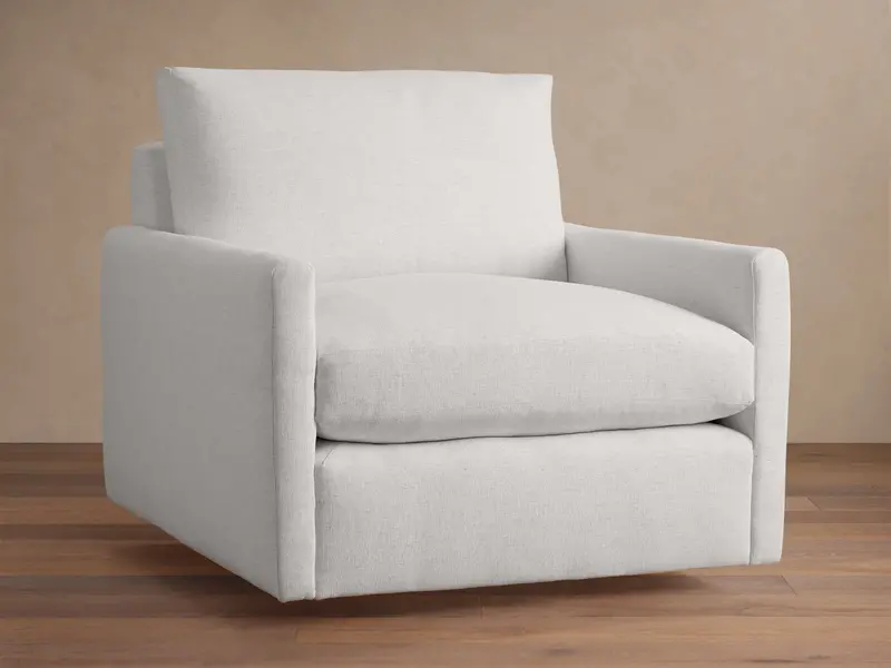 Kipton Slim-Arm Swivel Chair With High Back Support 1