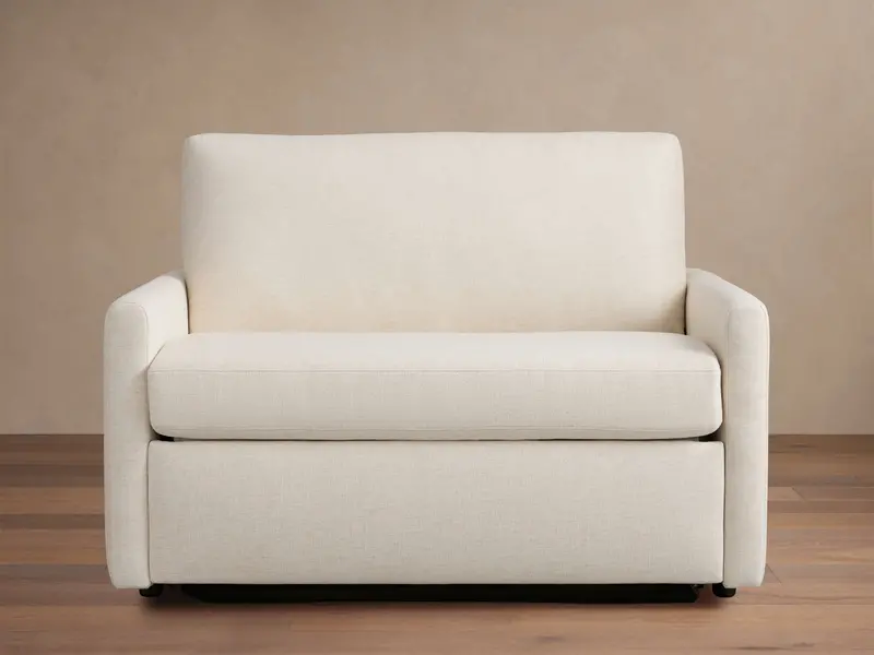 Kipton Slim-Arm Twin Sleeper Chair – Premium Fabric 1