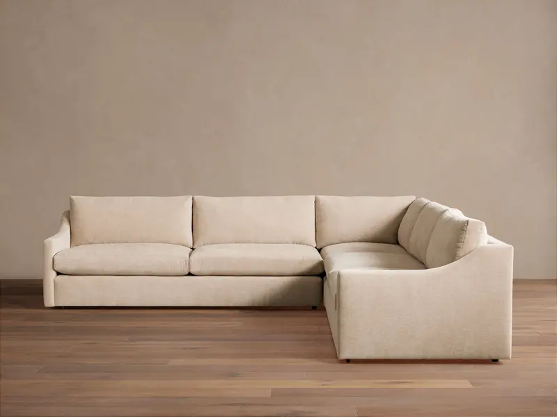 Kipton Sloped-Arm Corner Sectional Sofa 1