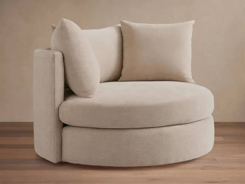 Kipton Swivel Armchair – Slim Profile, Oversized Comfort & 360° Rotation 1