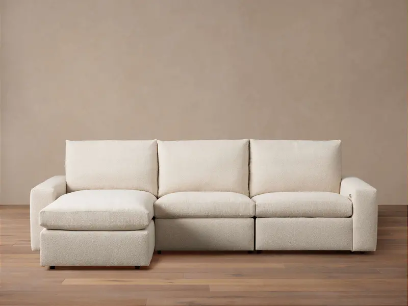 Kipton Wide-Arm 3-Piece Reclining Chaise Sectional 1
