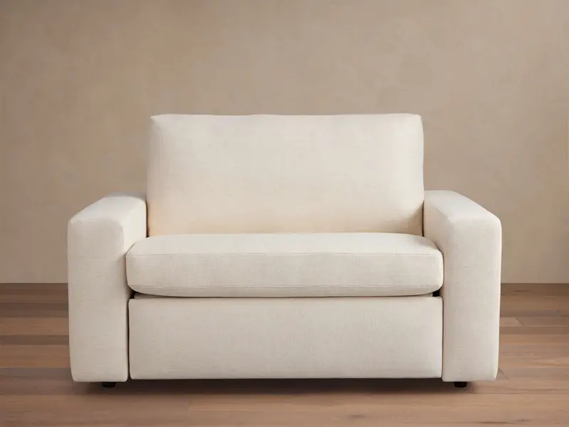 Kipton Wide-Arm Twin Sleeper Chair – Luxury Upholstery 1