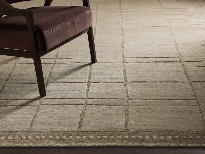 Kole Hand-Knotted Wool Area Rug 1