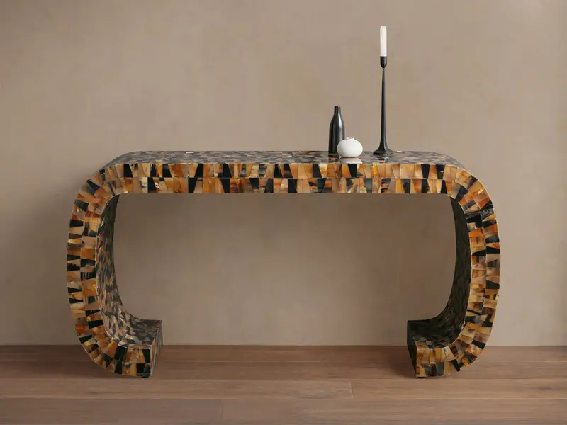Lindly Slim Profile Console Table With Wood Finish 1