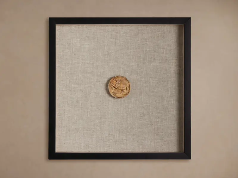 Linen-Finish Roman Horse Wall Art Print (Ii) 1