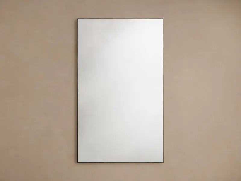 Lira 60-Inch Oak Rectangular Wall Mirror 1