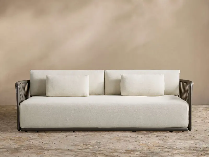 Lisbon Weather-Resistant Outdoor Sofa – Deep Seating Design 1