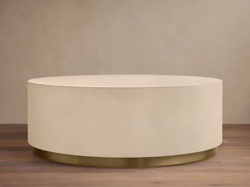 Malone Round Plinth-Base Coffee Table 1