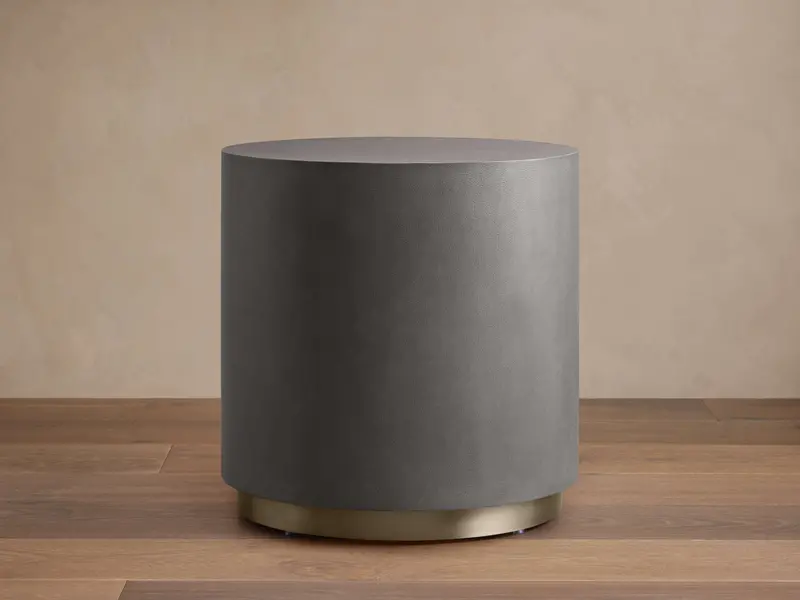Malone Round Plinth End Table 1