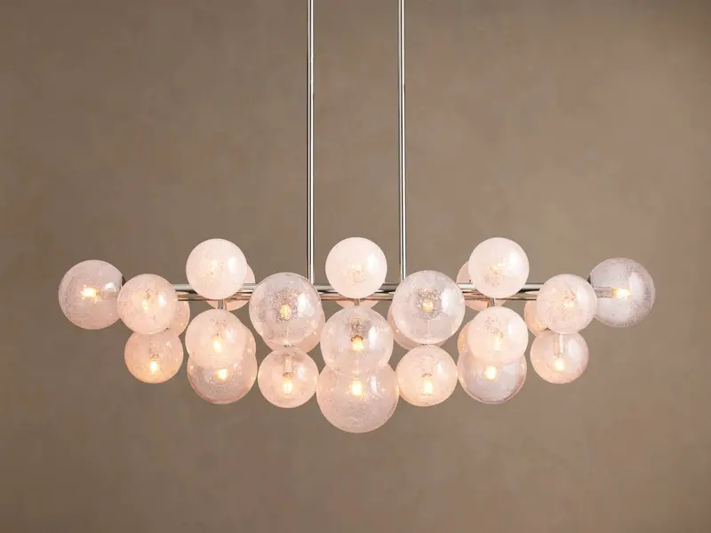 Mandoza Linear Pendant Chandelier – Brushed Nickel Finish 1