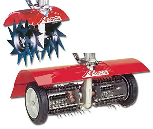 Mantis Aerator And Dethatcher Combo Attachment – Fits Mantis Tillers 1