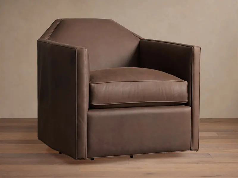 Marina Leather Task Swivel Chair With Adjustable Height 1