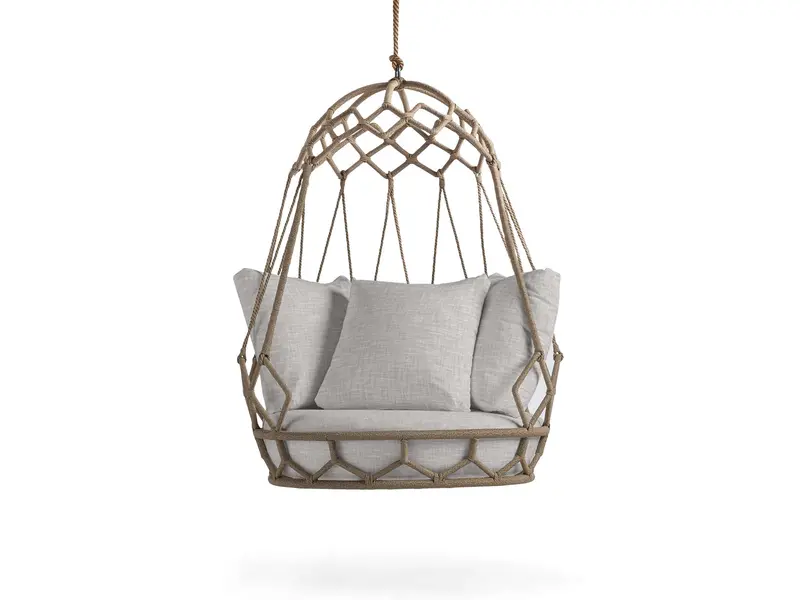 Marina Rope-Suspended Outdoor Hammock Chair For Patios 1