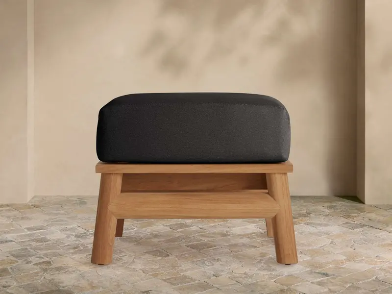 Maxime All-Weather Outdoor Ottoman 1